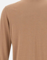 KANGRA Maglia in misto seta e cotone BROWN Uomo 