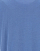 KANGRA Maglia a maniche corte in misto seta e cotone Light Blue Uomo 