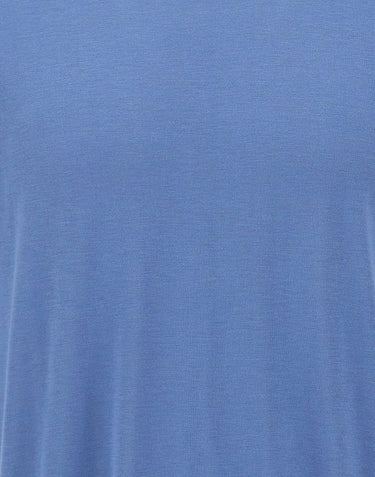 KANGRA Maglia a maniche corte in misto seta e cotone Light Blue Uomo 