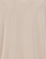 KANGRA Maglia a maniche corte in misto seta e cotone BEIGE Uomo 