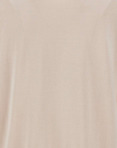 KANGRA Maglia a maniche corte in misto seta e cotone BEIGE Uomo 