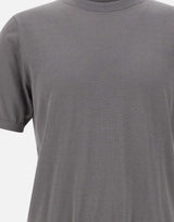KANGRA Maglia a maniche corte in misto seta e cotone GREY Uomo 