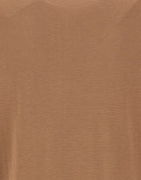 KANGRA Polo in misto seta e cotone BROWN Uomo 