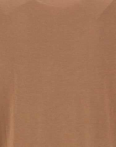 KANGRA Polo in misto seta e cotone BROWN Uomo 