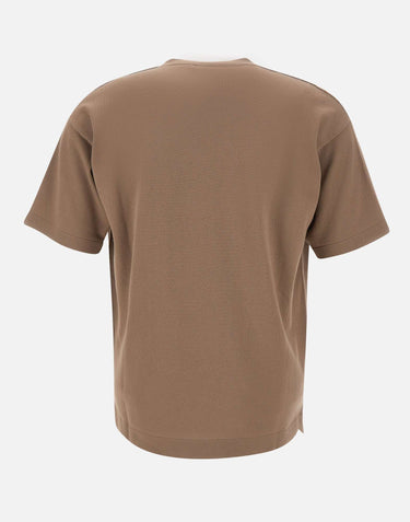 KANGRA Maglia in cotone a maniche corte BROWN Uomo 