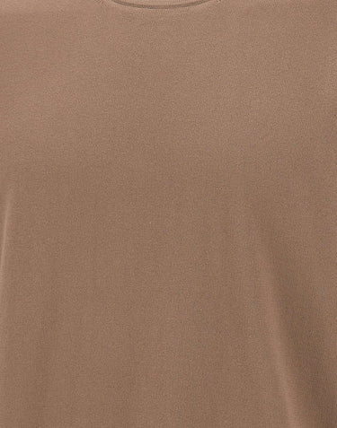 KANGRA Maglia in cotone a maniche corte BROWN Uomo 