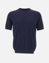 KANGRA Maglia a maniche corte con profili a contrasto BLUE Uomo 