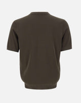 KANGRA Maglia a maniche corte con profili a contrasto BROWN Uomo 