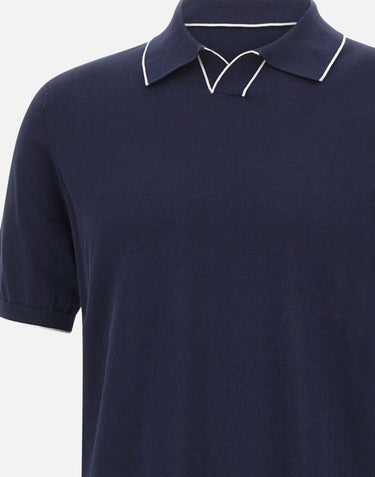 KANGRA Polo in cotone BLUE Uomo 
