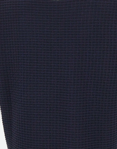 KANGRA Maglia girocollo in cotone punto alverare BLUE Uomo 