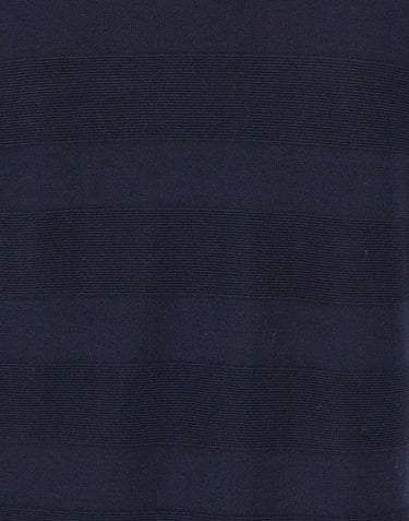 KANGRA Maglia in cotone con lavorazione a righe BLUE Uomo 