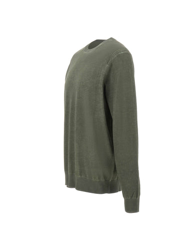 KANGRA Maglia girocollo in cotone GREEN Uomo 