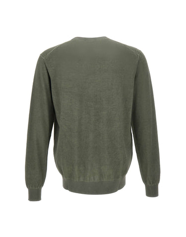 KANGRA Maglia girocollo in cotone GREEN Uomo 