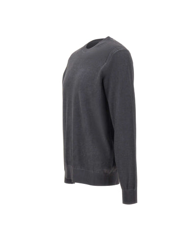 KANGRA Maglia girocollo in cotone BLUE Uomo 