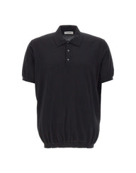 KANGRA Polo in cotone BLACK Uomo 