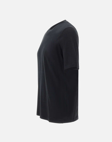 KANGRA Maglia a maniche corte in cotone BLACK Uomo 