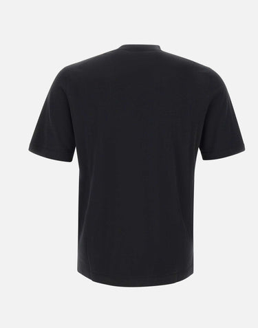 KANGRA Maglia a maniche corte in cotone BLACK Uomo 