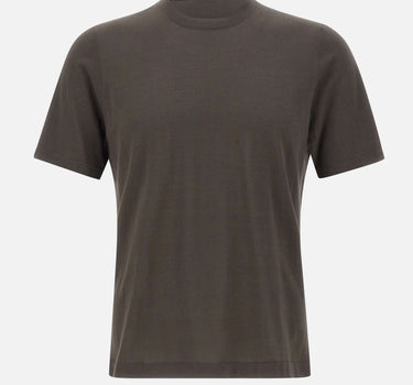 KANGRA Maglia a maniche corte in cotone BROWN Uomo 