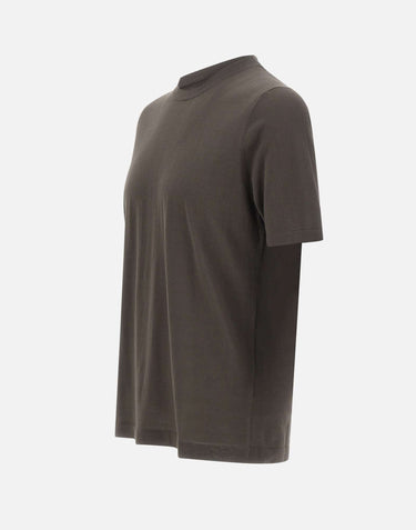 KANGRA Maglia a maniche corte in cotone BROWN Uomo 