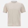 KANGRA Maglia a maniche corte in cotone BEIGE Uomo 