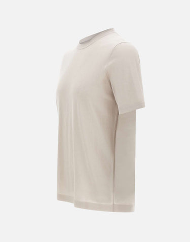 KANGRA Maglia a maniche corte in cotone BEIGE Uomo 