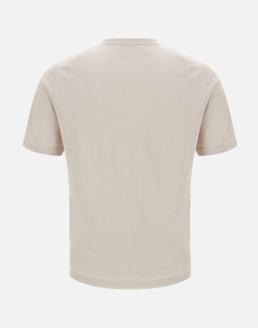KANGRA Maglia a maniche corte in cotone BEIGE Uomo 