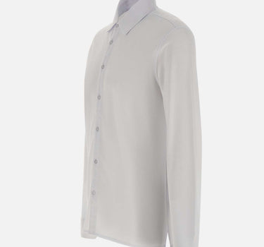 KANGRA Camicia in jersey piquet WHITE Uomo 