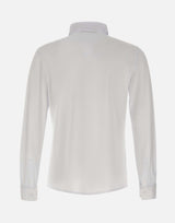 KANGRA Camicia in jersey piquet WHITE Uomo 