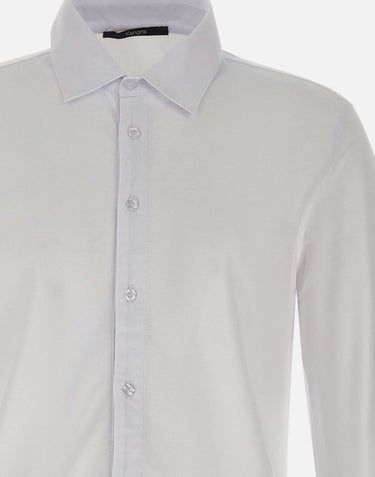 KANGRA Camicia in jersey piquet WHITE Uomo 