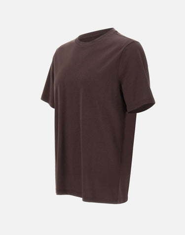 KANGRA T-shirt in misto cotone e modal BROWN Uomo 