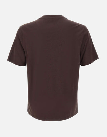 KANGRA T-shirt in misto cotone e modal BROWN Uomo 