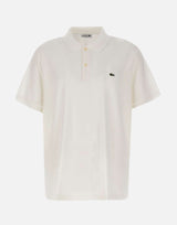 LACOSTE Polo in cotone WHITE Uomo 