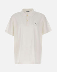 LACOSTE Polo in cotone WHITE Uomo 