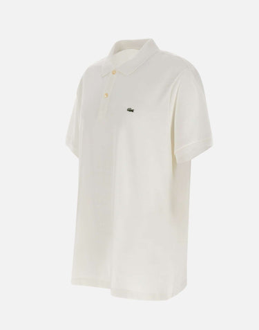 LACOSTE Polo in cotone WHITE Uomo 