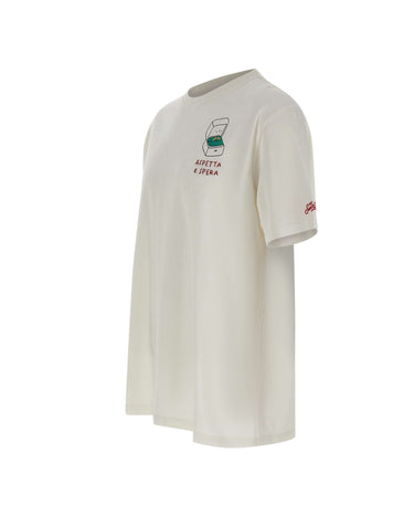 MC2 SAINT BARTH T-shirt "Aspetta Spera" WHITE Uomo 