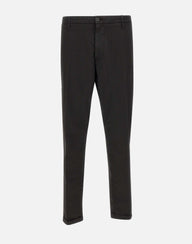 RE-HASH Pantaloni " Mucha chinos" in cotone stretch BLACK Uomo 