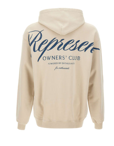 REPRESENT Felpa "Owners Club Script" BEIGE Uomo 