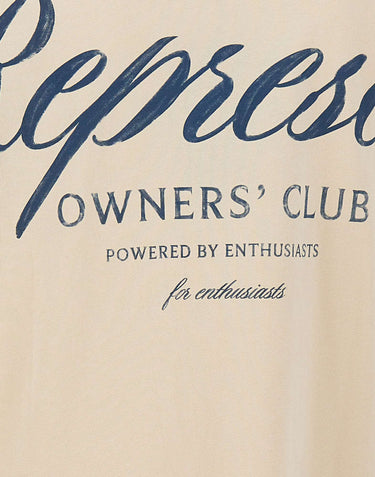 REPRESENT T-shirt  "Owners Club Script" BEIGE Uomo 