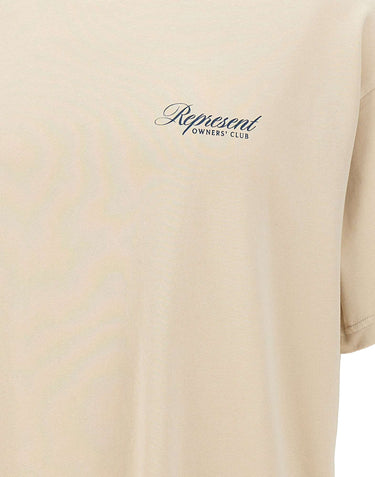 REPRESENT T-shirt  "Owners Club Script" BEIGE Uomo 