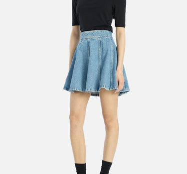 ROTATE "Shorts sleeves t-shirt" BLACK Donna 