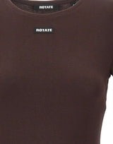 ROTATE T-shirt a maniche corte BROWN Donna 