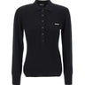 ROTATE Polo in lana a maniche lunghe BLACK Donna 