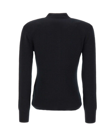 ROTATE Polo in lana a maniche lunghe BLACK Donna 