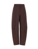 ROTATE Pantaloni cargo in scuba BROWN Donna 