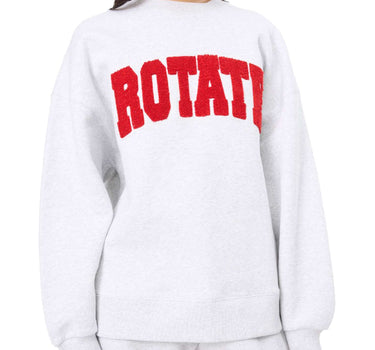 ROTATE Felpa "Heavy Sweat" GREY Donna 