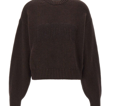 ROTATE Maglione girocollo in lana BROWN Donna 