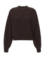 ROTATE Maglione girocollo in lana BROWN Donna 