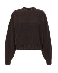 ROTATE Maglione girocollo in lana BROWN Donna 