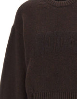 ROTATE Maglione girocollo in lana BROWN Donna 