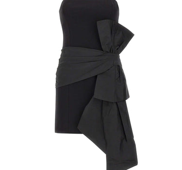 ROTATE Abito bustier con fiocco BLACK Donna 